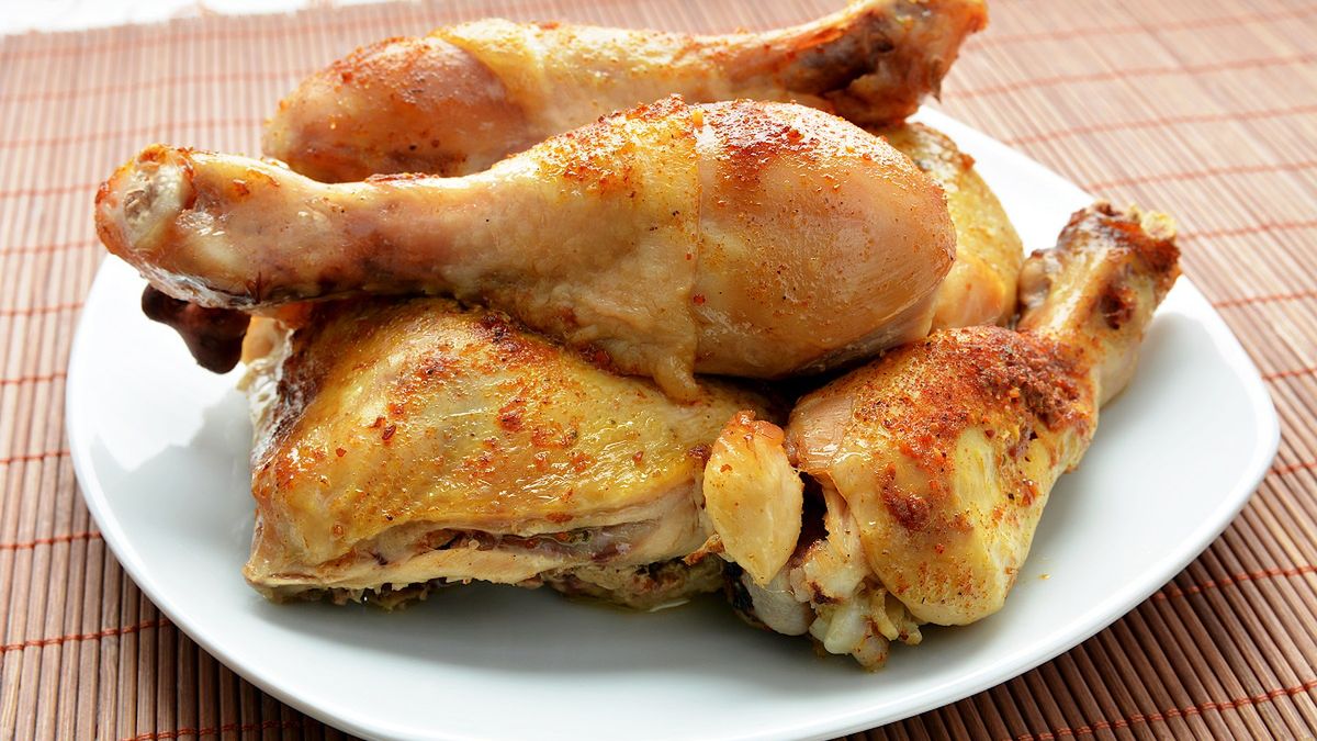Soczysty pieczony kurczak