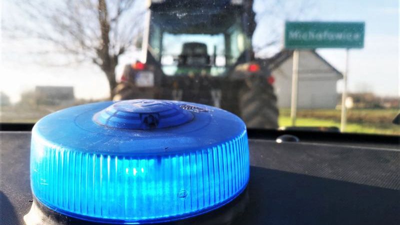 traktor zatrzymanie kierowcy