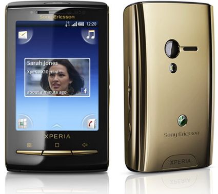 Xperia X10 mini/mini pro także w złocie i różu 1