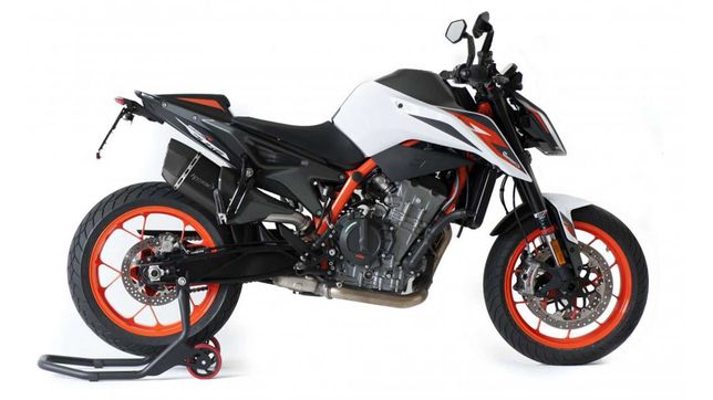 KTM 890 Duke R z wydechem HP Corse SP-3 Carbon Short