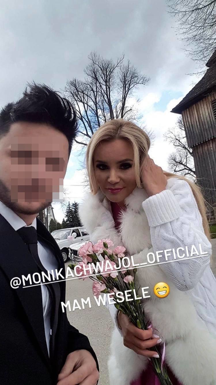 Monika Chwajoł na weselu