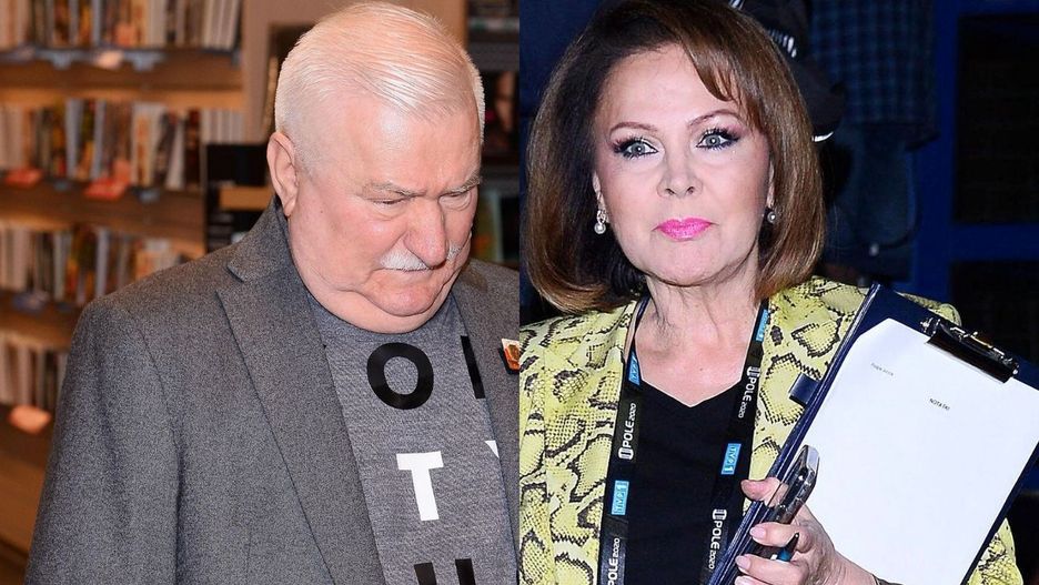Lech Wałęsa i Izabela Trojanowska