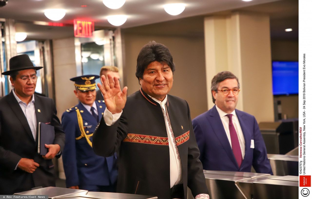 Prezydent Boliwii Evo Morales (fot. Vanessa Carvalho/REX/East News)