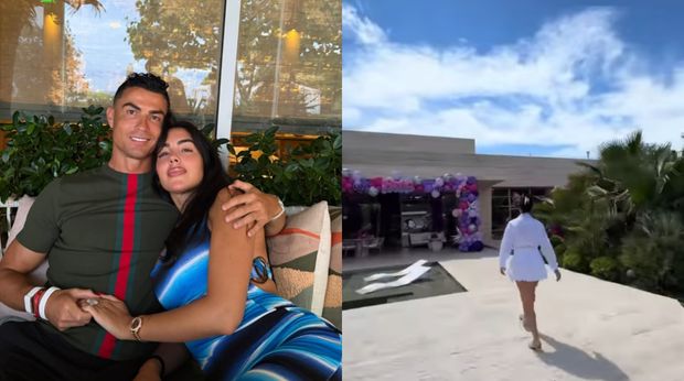 Ronaldo i Georgina mieszkają w NIEPOJĘTYM LUKSUSIE. Siłownia i kort tenisowy to dopiero początek [ZDJĘCIA]