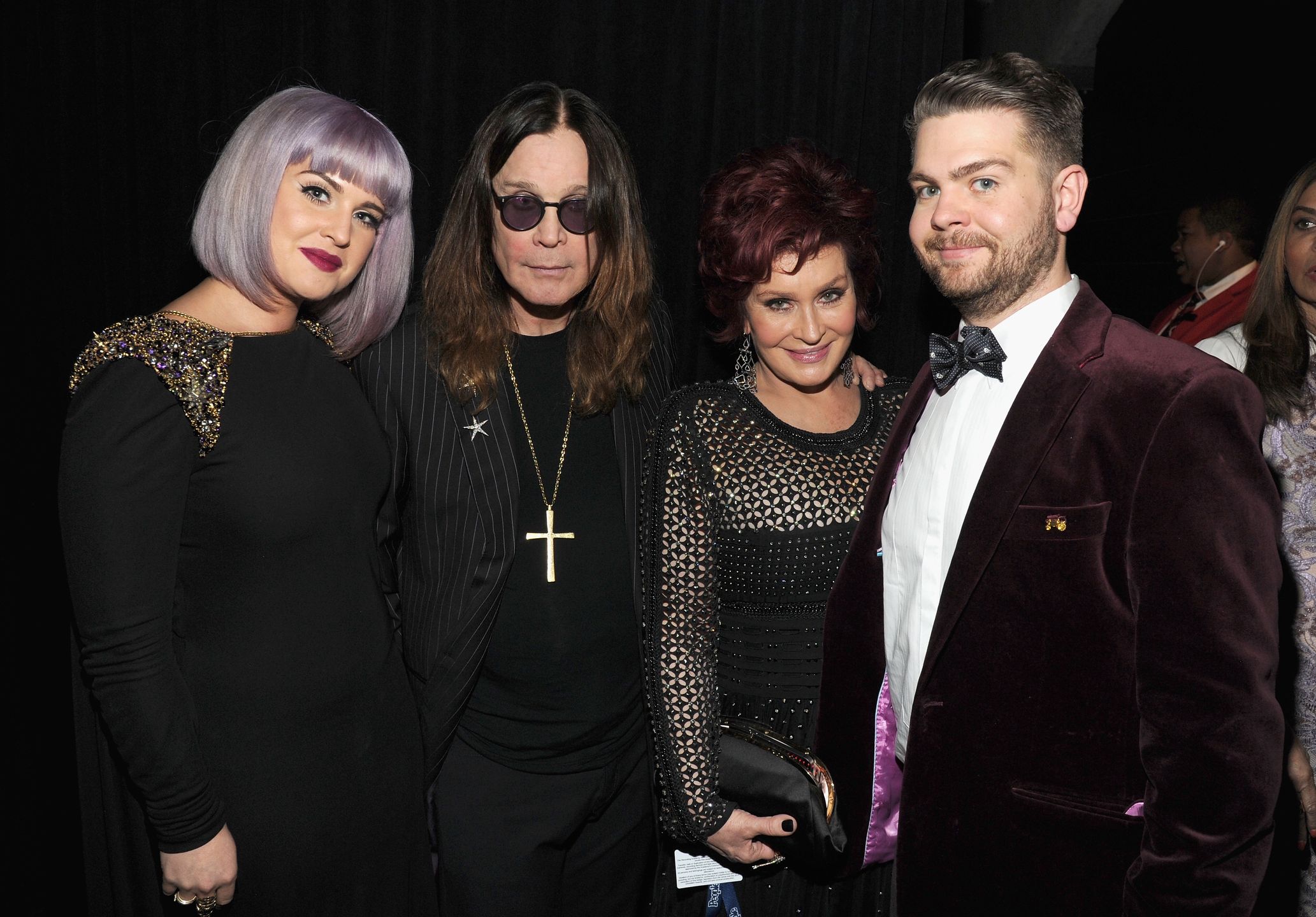 Ozzy Osbourne z żoną i dziećmi