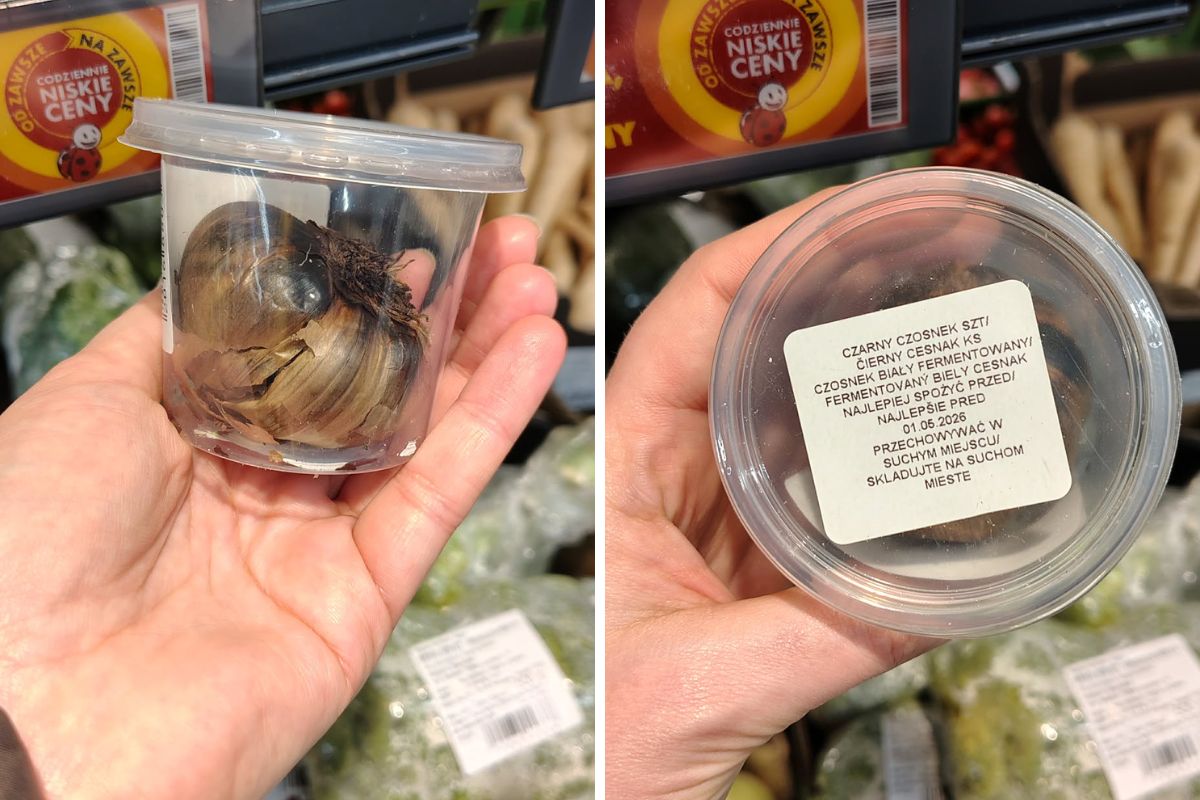 Czarny czosnek w Biedronce