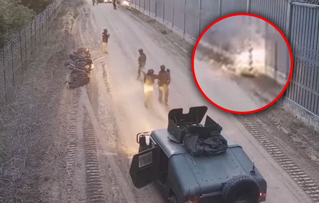 Nielegalni migranci sforsowali zaporę. Straż Graniczna pokazała wideo