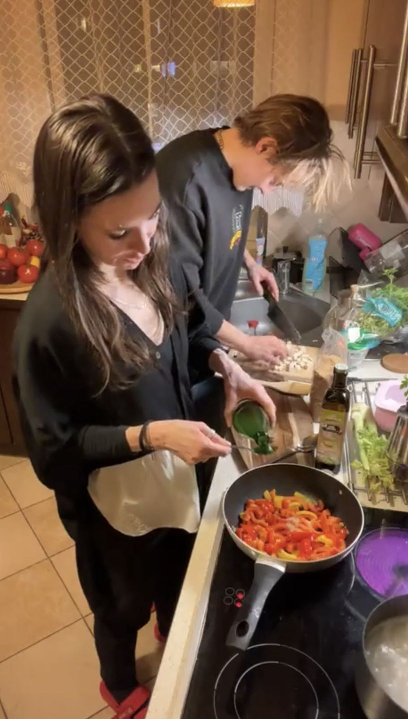 Wspólne gotowanie Katarzyny Zillmann i Janji Lesar