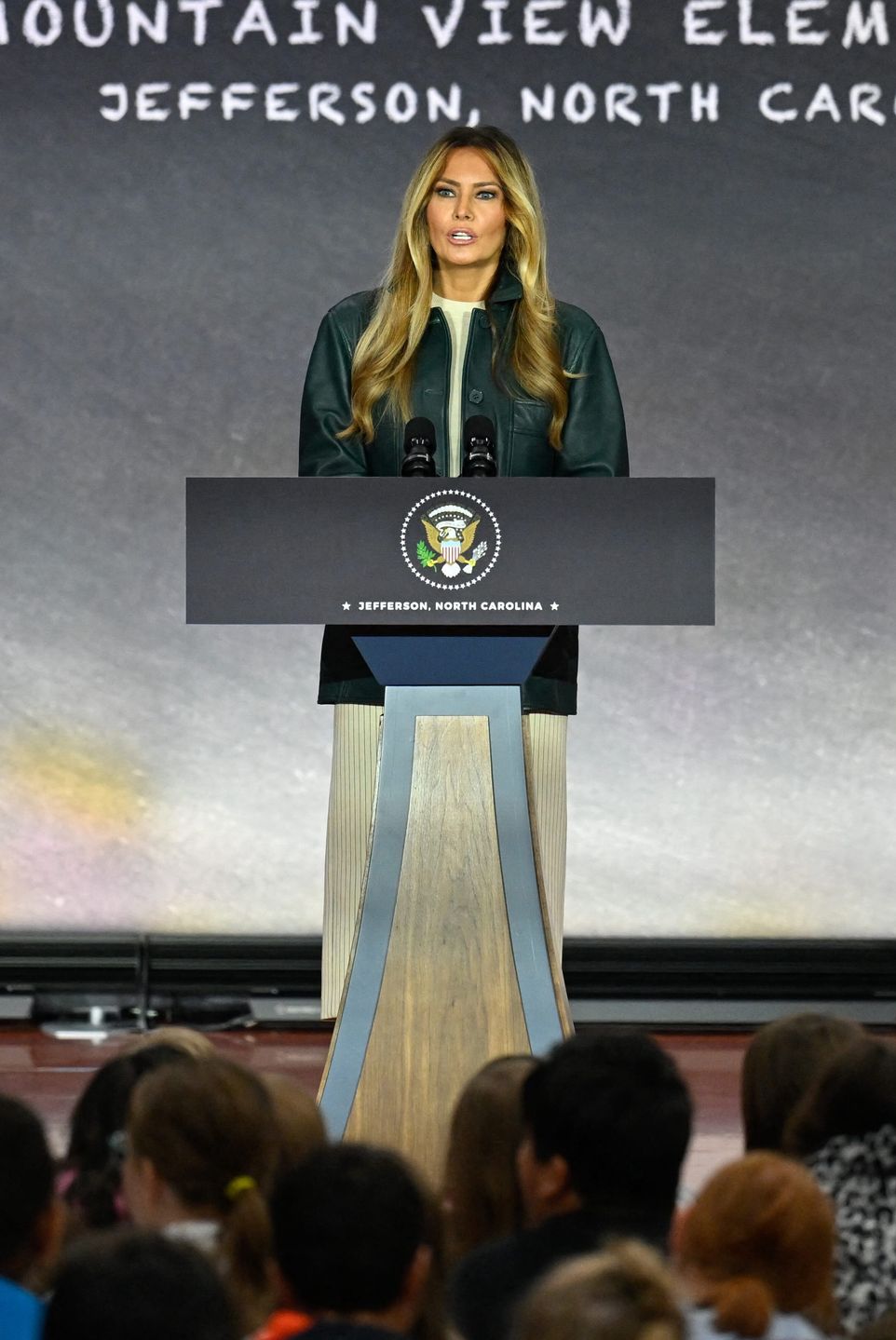 Melania Trump odwiedza szkołę w hrabstwie Ashe