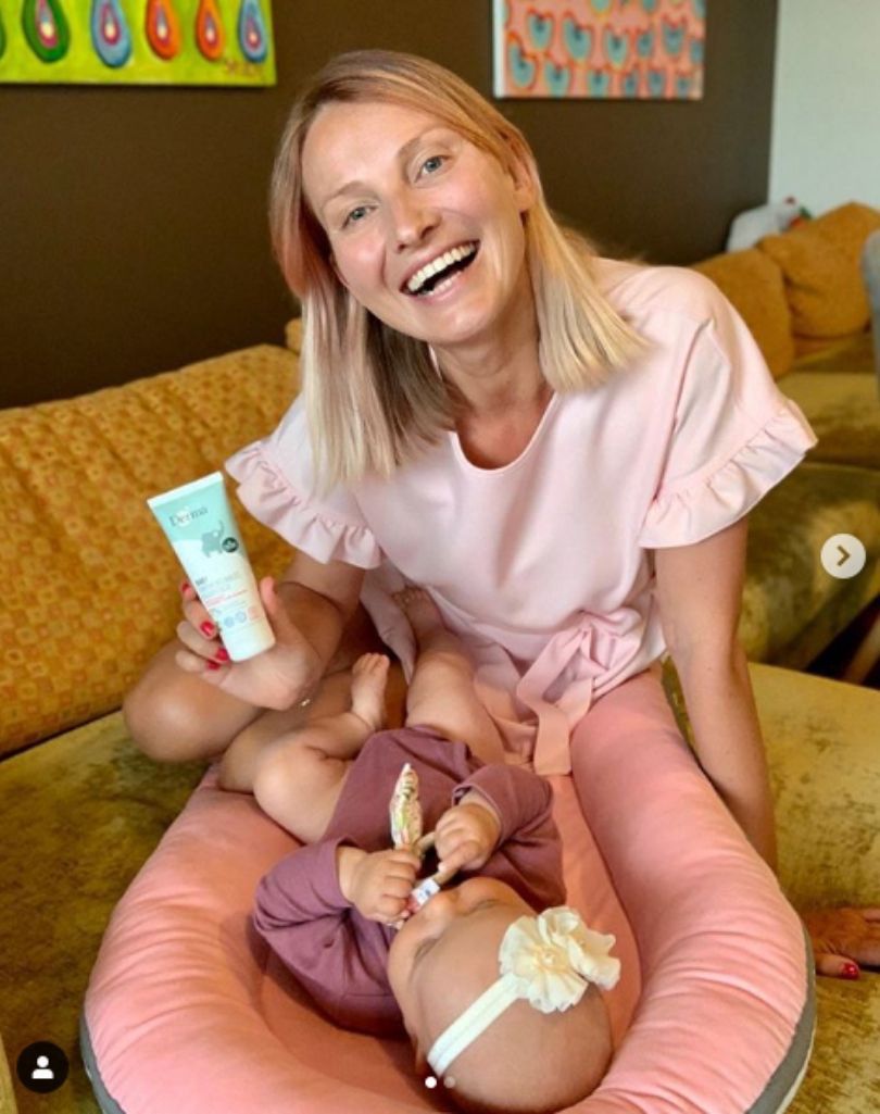 Joanna Moro z córką