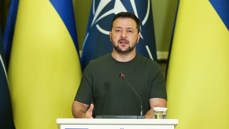 Prezydent Ukrainy Wołodymyr Zełenski