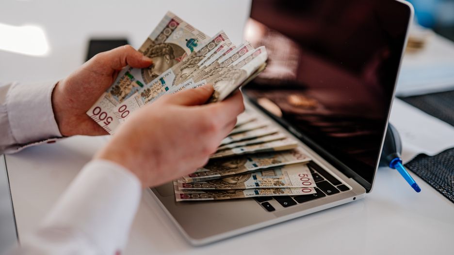 internet, laptop, liczenie, kasa, gotówka, pln, polski, komputer, bisnes, cyberprzestrzeni, waluta, online, technologia, finanse, bankowej, dolar, klawiatura, brulion, biura, koncepcja, bogactwo, euro, kalkulator, elektronicznej, ekrany, powodzenie