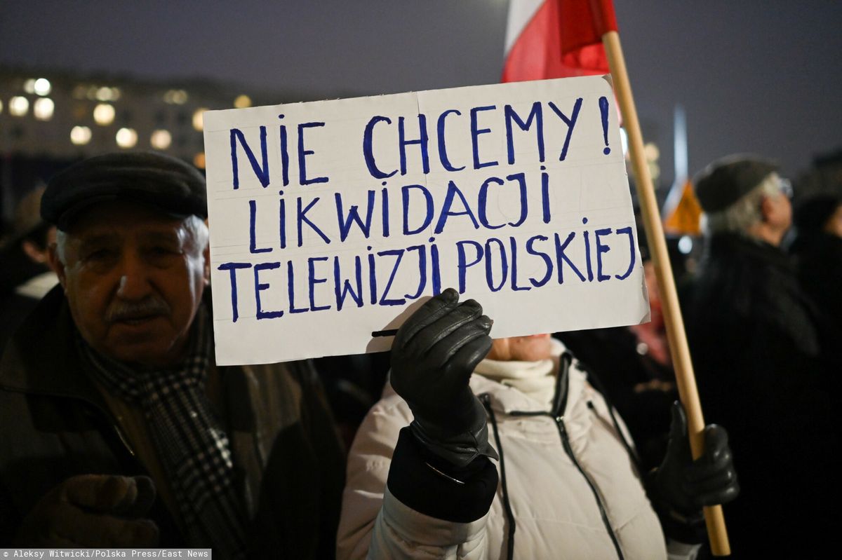 Protest w obronie TVP z 14 grudnia
