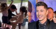 Anna Lewandowska relacjonuje, jak Klara i Laura czeszą i malują Roberta Lewandowskiego. Urocze? (ZDJĘCIA)