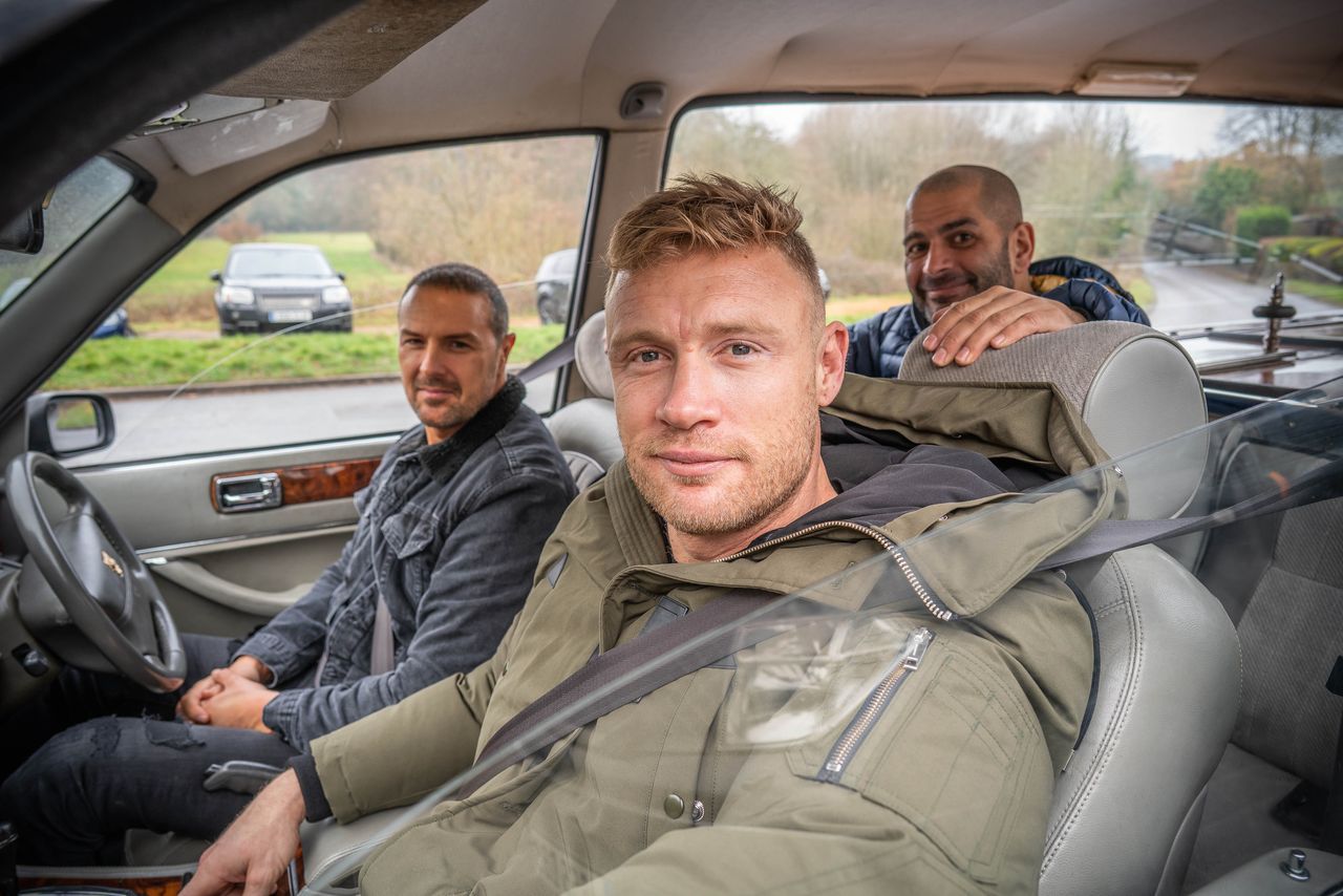 Prowadzący program Top Gear: Paddy McGuinness, Freddie Flintoff i Chris Harris 