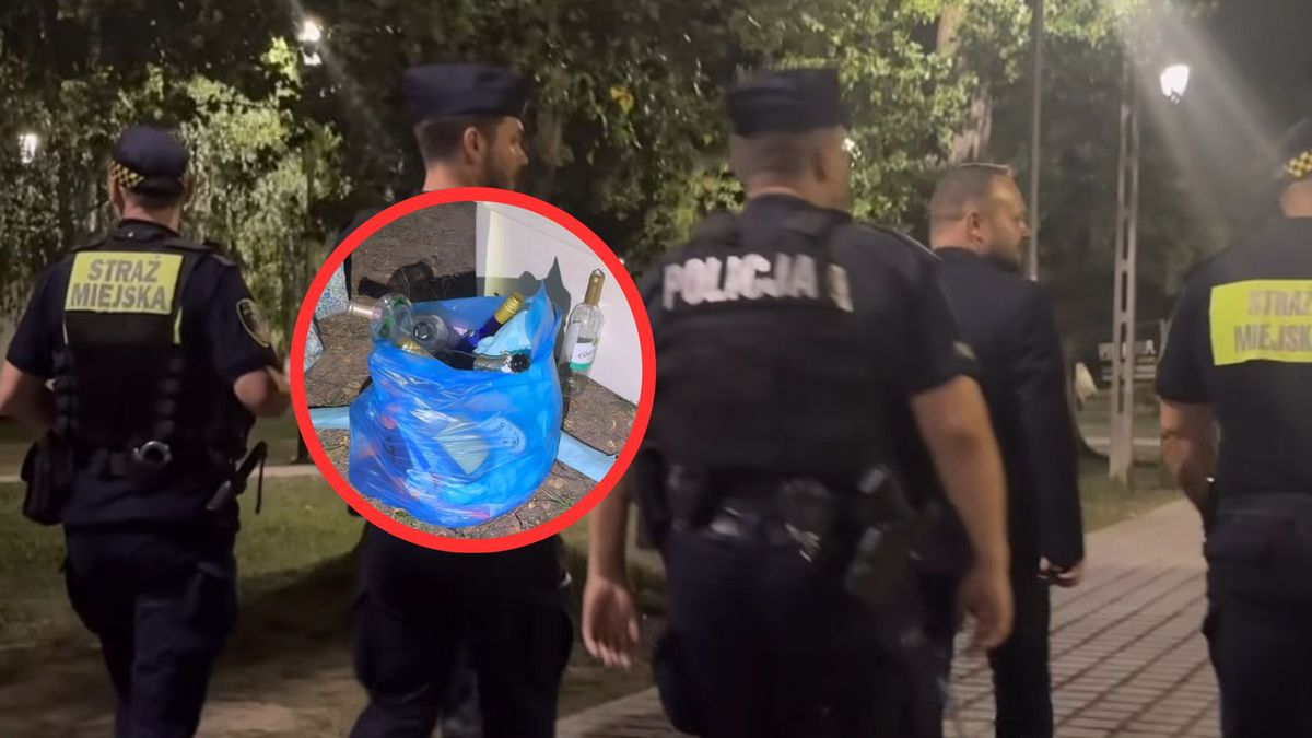 Straż Miejska i Policja patrolowały nocą Bagry w Krakowie