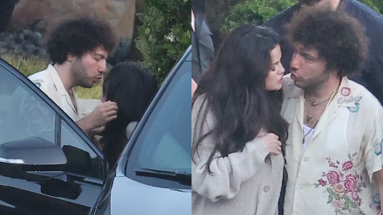 Selena Gomez obdarza ukochanego SOCZYSTYM pocałunkiem. Ładna z nich para? (ZDJĘCIA)