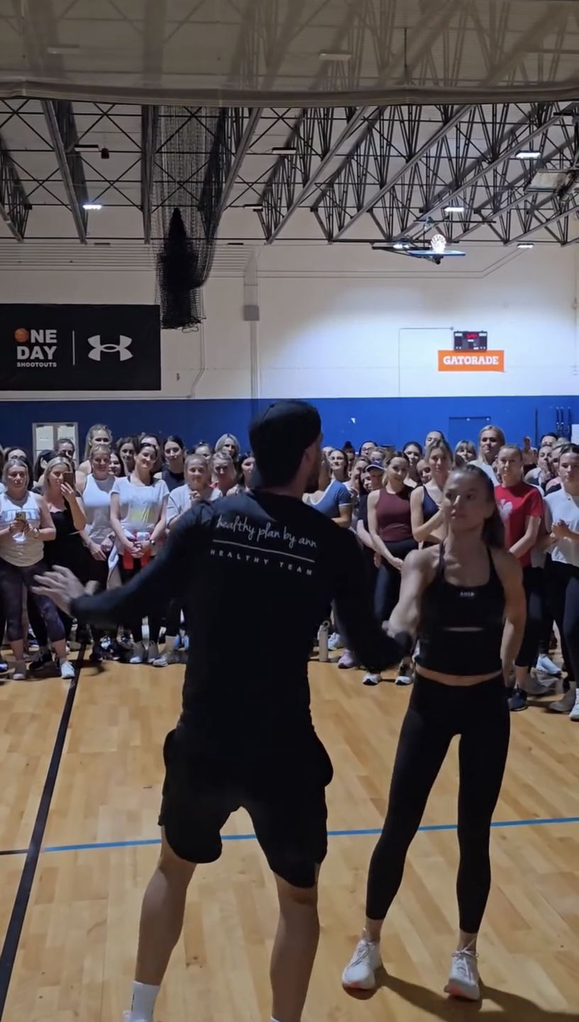 Anna Lewandowska tańczy bachatę w Chicago