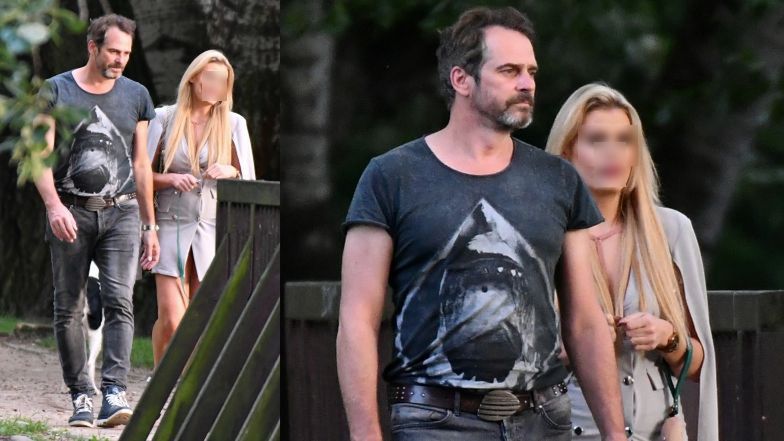 Paweł Deląg na randce z tajemniczą blondynką i jej psem