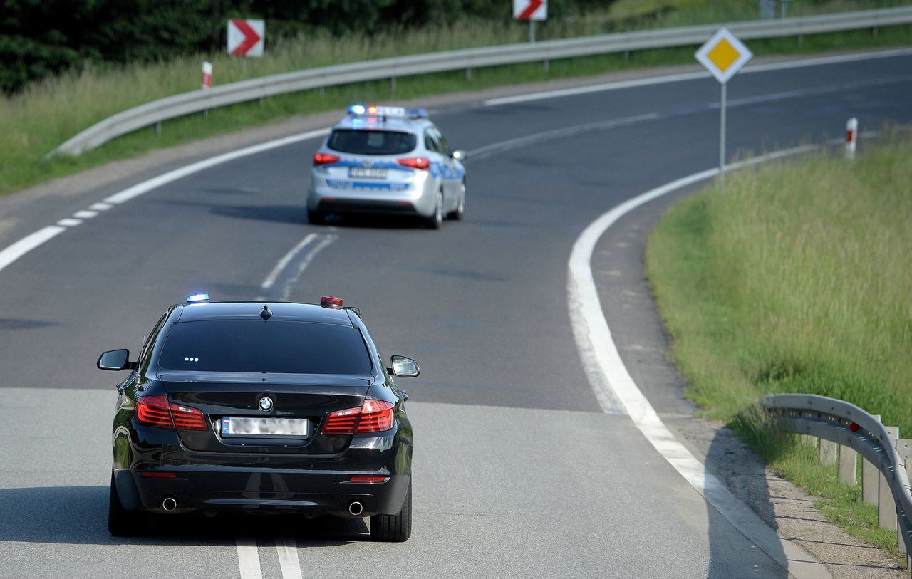 Wypadek na S8. Utknęła kolumna SOP z prezydentem Andrzejem Dudą