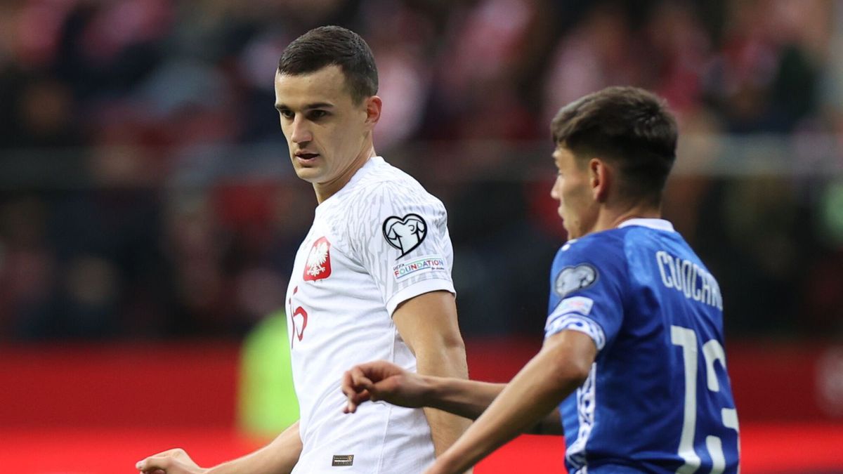 Patryk Dziczek w meczu reprezentacji Polski