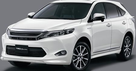 Toyoty Harrier z dodatkami na targach w Tokio