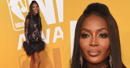 Naomi Campbell w piórach, żona Willa Smitha i "najseksowniejsza kobieta świata" na gali NBA Awards (ZDJĘCIA)