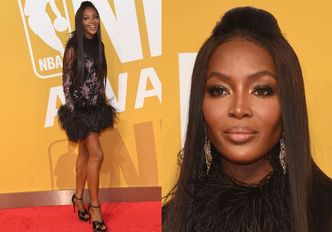 Naomi Campbell w piórach, żona Willa Smitha i "najseksowniejsza kobieta świata" na gali NBA Awards (ZDJĘCIA)