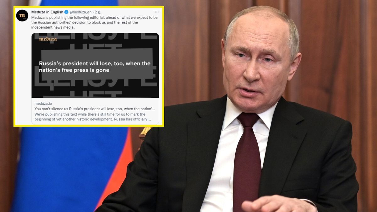 Niezależny portal "Meduza" przewiduje, że zostanie wkrótce zablokowany, podobnie jak "Radio Moskwa" 