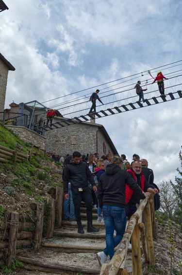 Crossing over the river valley is an unforgettable experience.