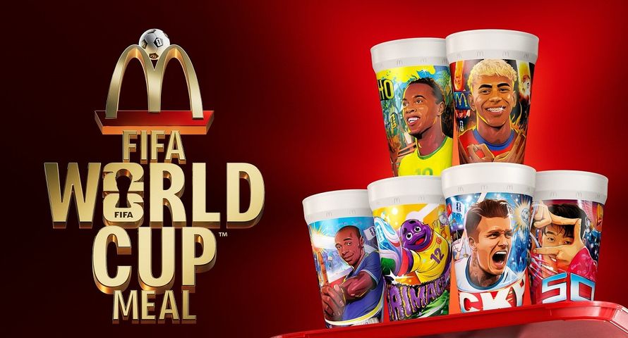 McDonald's z ofertą na mundial. Na kubkach Beckham, Ronaldinho i Yamal