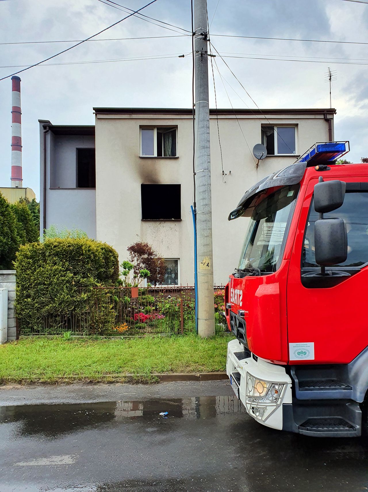 Będzin. Jedna osoba zginęła w pożarze mieszkania. 