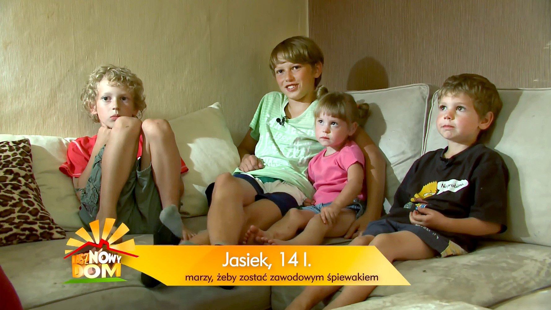 Jann z rodzeństwem w programie "Nasz nowy dom"