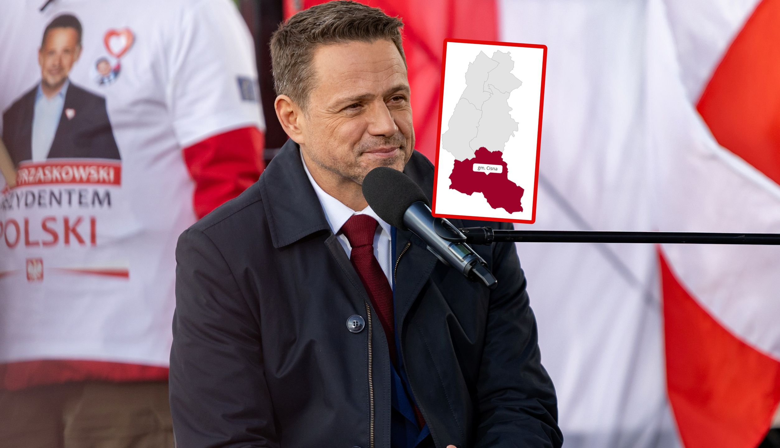 Gmina Cisna znów mocniej poparła Rafała Trzaskowskiego.