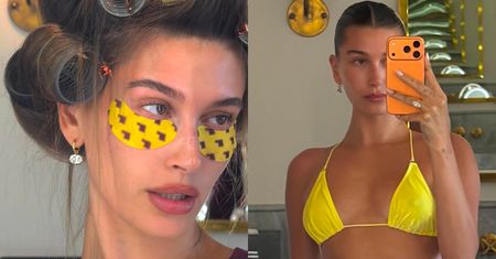 Hailey Bieber zachwyca modelkową figurą w ŻÓŁTYM BIKINI. Pozazdrościć formy?(FOTO)
