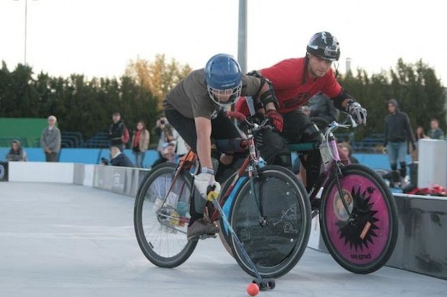 Bike polo na Zimowym Narodowym