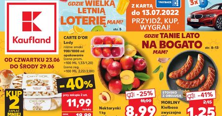 Kaufland nowa gazetka 23.06-29.06. Promocje w Kaufland od czwartku 23 czerwca