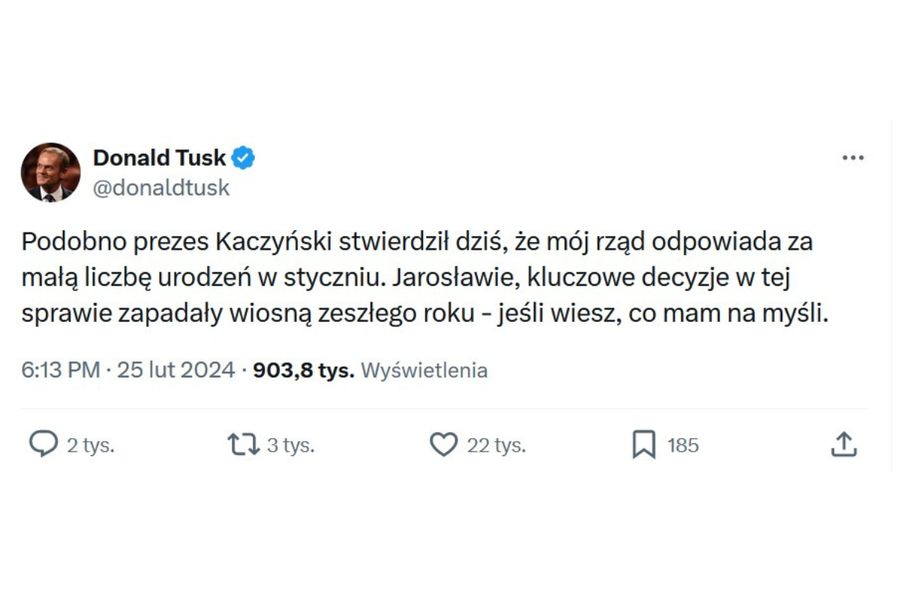 Donald Tusk kontra Jarosław Kaczyński