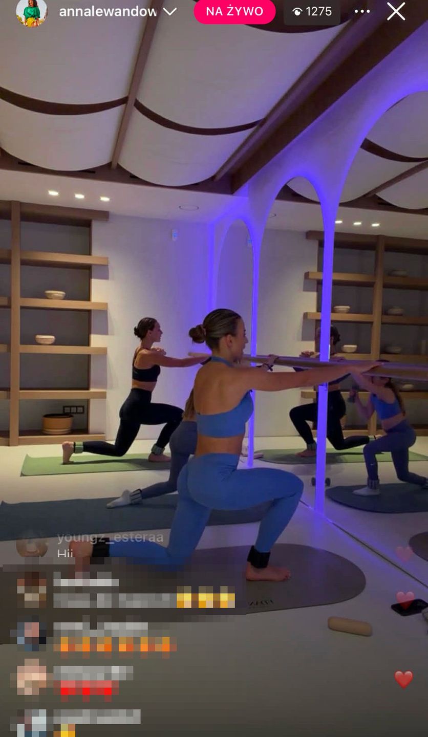 Dumna Anna Lewandowska relacjonuje morderczy trening z Klarą