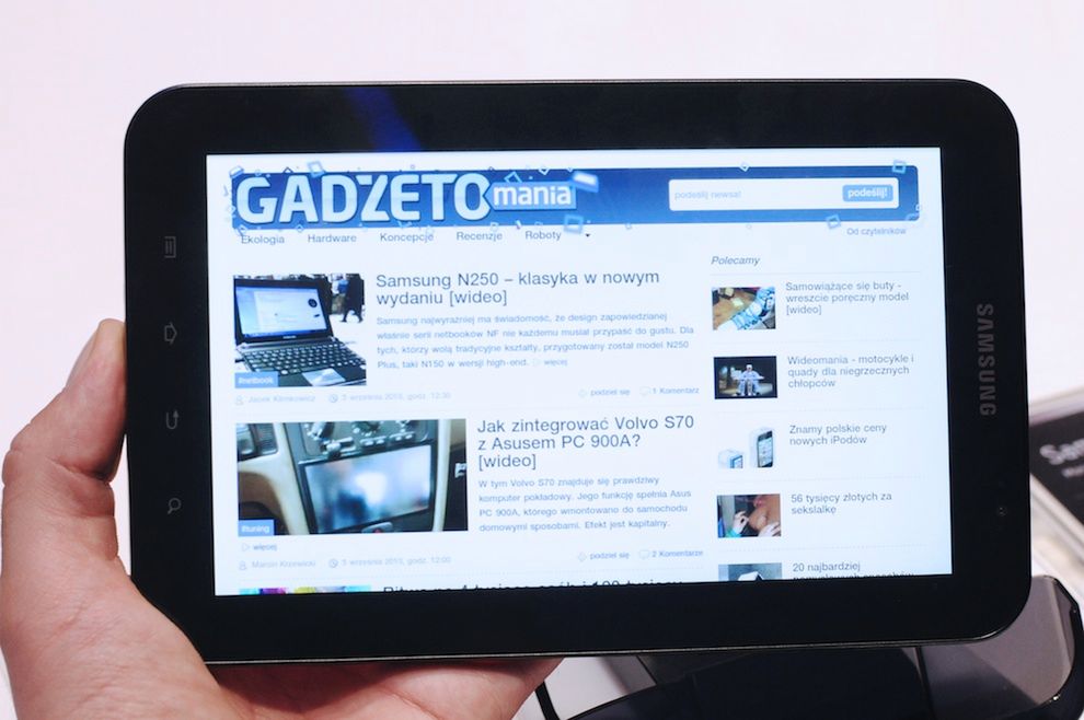 Samsung Galaxy TAB – pierwsze wrażenia [wideo + galeria] 9