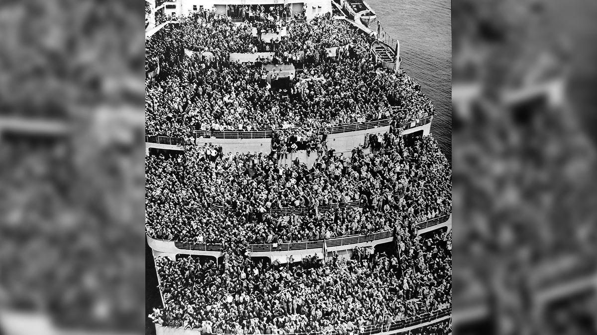 To zdjęcie robi wrażenie. Tak Amerykanie wracali do domu po wojnie 1