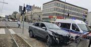 Warszawa: Pijany kierowca wjechał w przystanek przy placu Szembeka