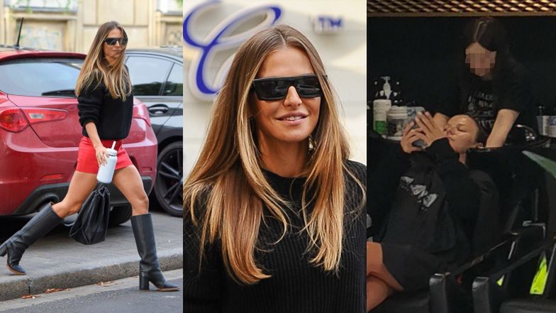 Anna Lewandowska u fryzjera i w knajpie