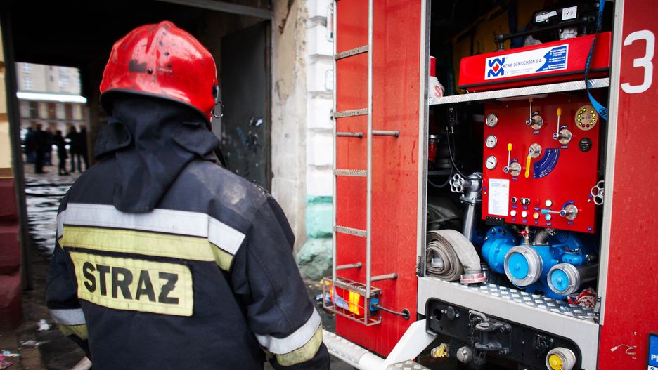 Warszawa. W Garwolewie spłonęła hala