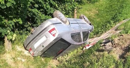 Lubelskie. Pijana matka za kółkiem. Wylądowała w rowie