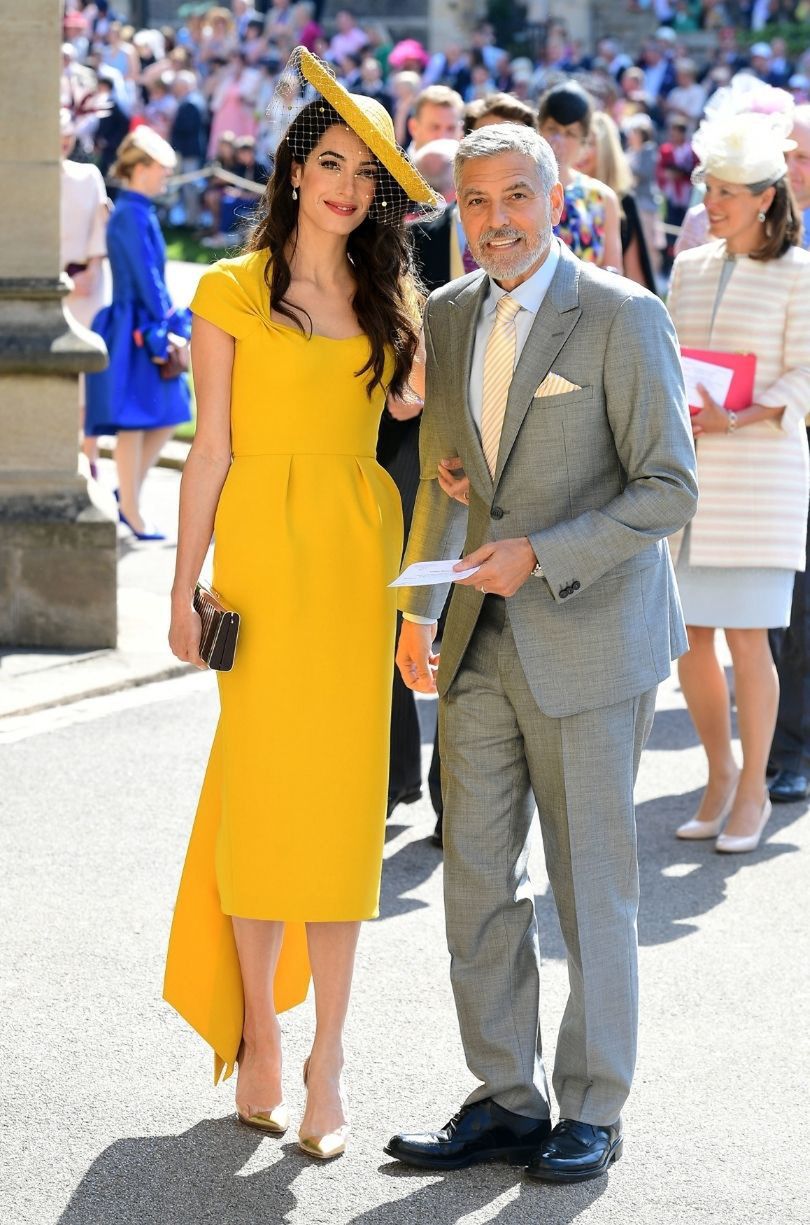 Goerge i Amal Clooney nie znali Harry'ego i Meghan przed "royal wedding"?