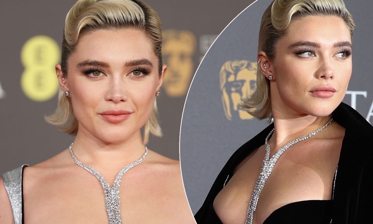 Florence Pugh w ryzykownym gorsecie, na który trzeba było uważać. Ale udało jej się przejść po czerwonym dywanie bez wpadki