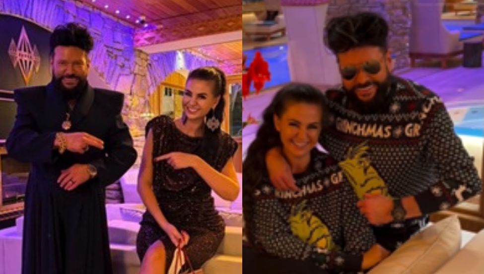 Wystrojony Rutkowski żartuje z prezentu pod choinkę. "Od ZOMO do Bono"