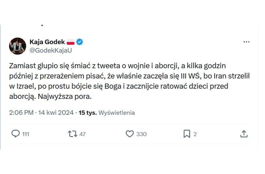 Kaja Godek komentuje konflikt między Iranem a Izraelem