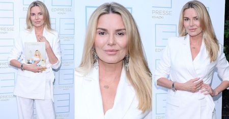 Rozpromieniona Hanna Lis promuje książkę kucharską